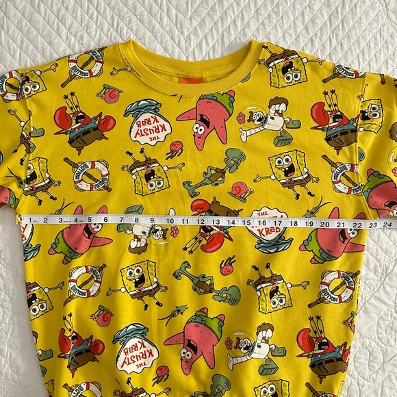 Rare SpongeBob SquarePants All Over Print Graphic Sweatshirt Crewneck - Picture 4 of 10